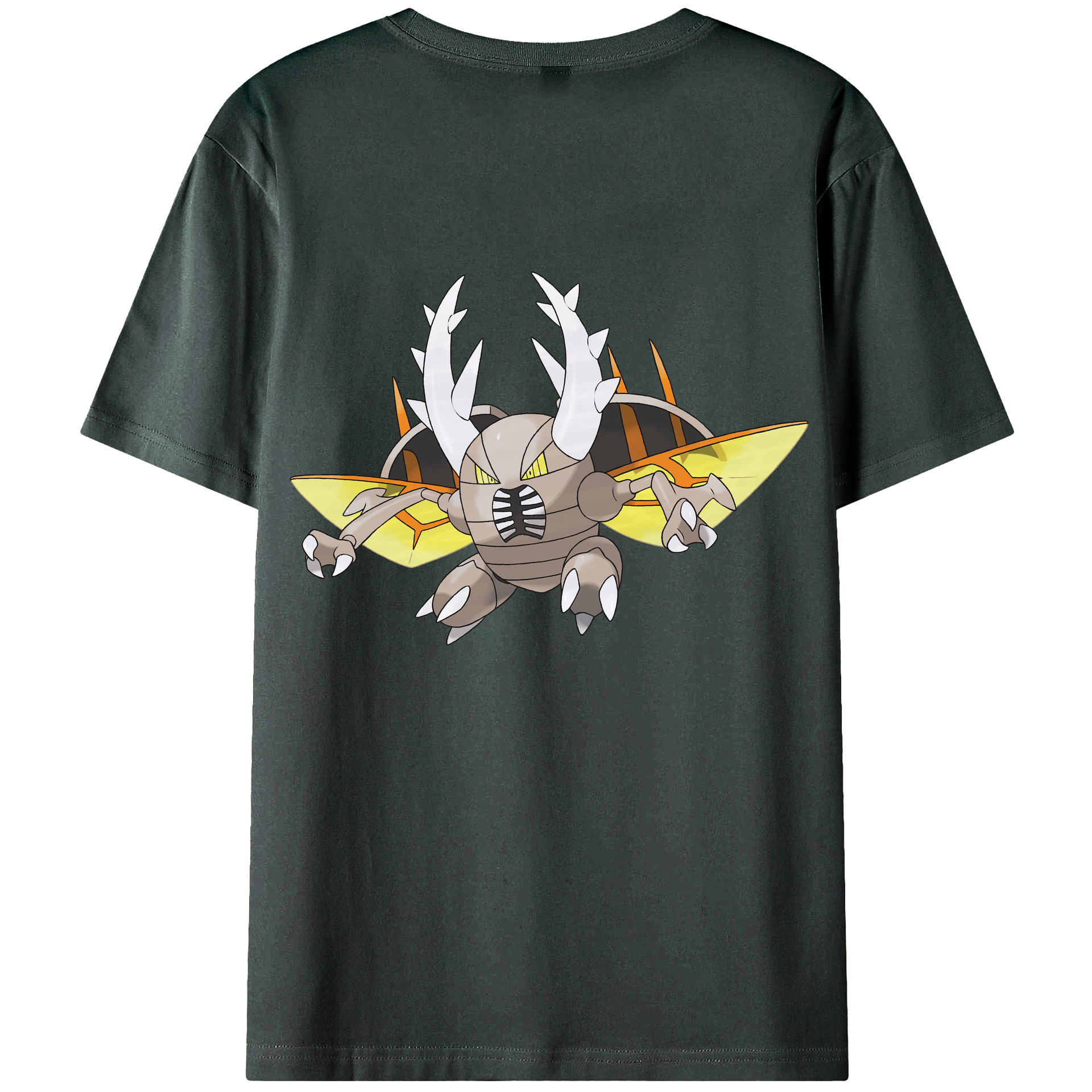 （画像用） ポケットモンスター Pokémon 綿100％ メンズ半袖Tシャツ（バックプリント） 通気性
